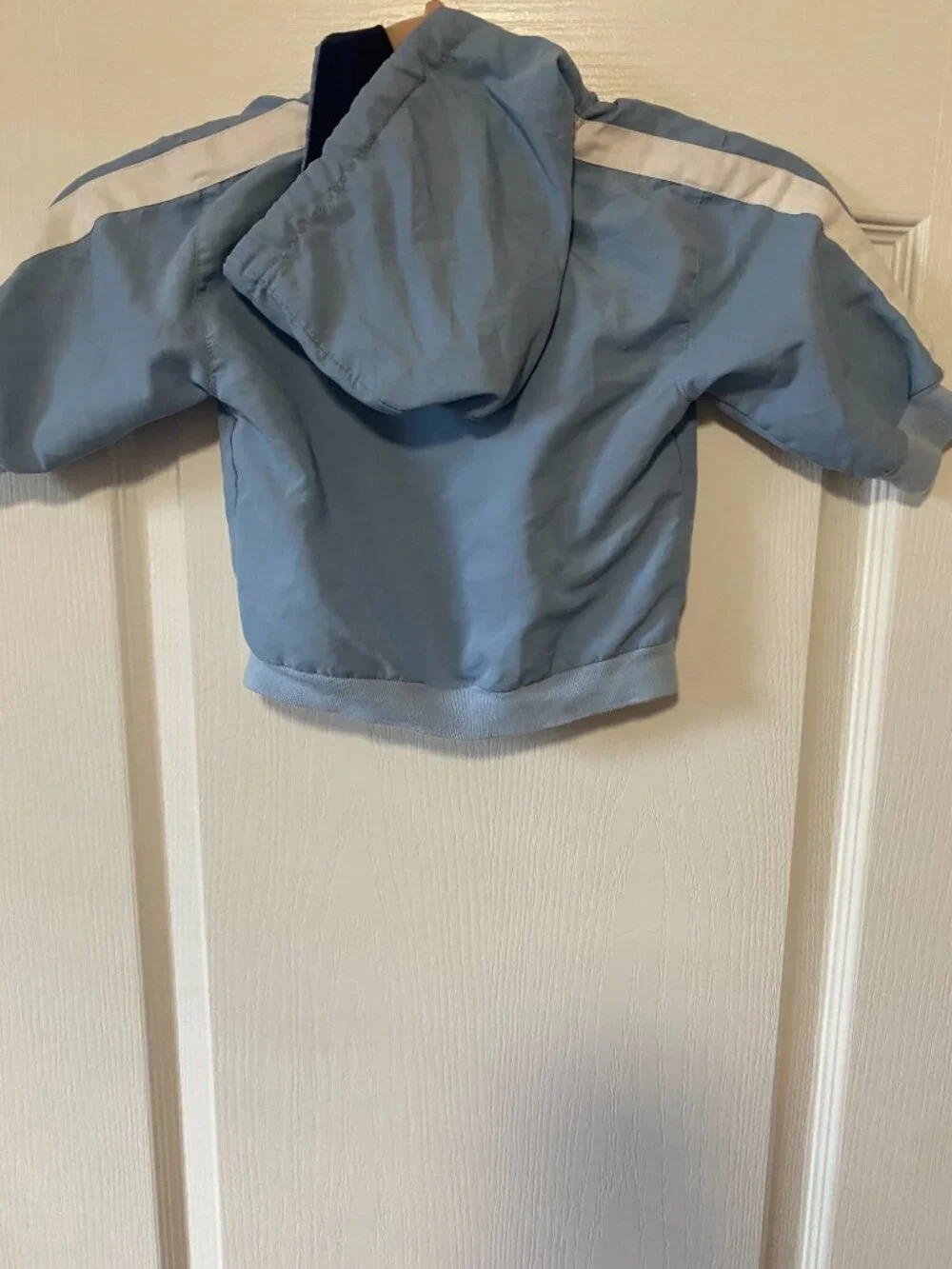 Vintage Harley-Davidson Baby Boy Light Blue Hooded Lightweight Jacket 6/9M